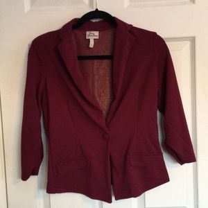 Burgundy blazer